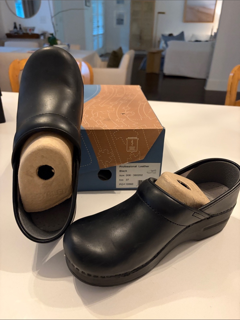 Dansko Professional Leather Clogs - Black - Picture 2 of 5